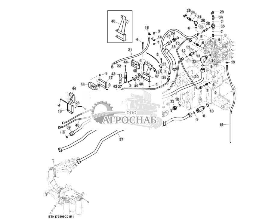 Трубопроводы SCV, высокий расход, без сцепки, задняя быстроразъемная муфта 12 дюйма, PST (12) (804101 - 805770) - ST881724 800.jpg